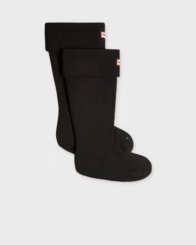 Hunter Socks Fleece Tall Boot In Black
