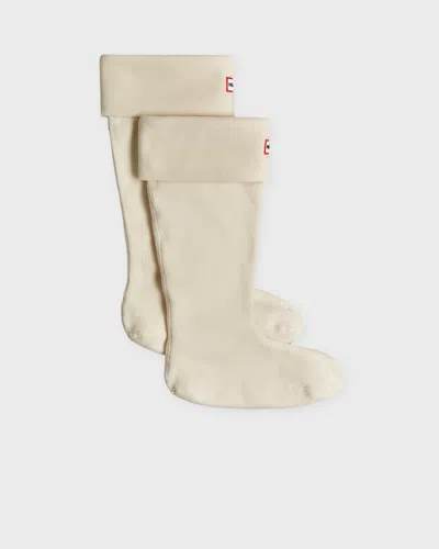 Hunter Socks Fleece Tall Boot In White