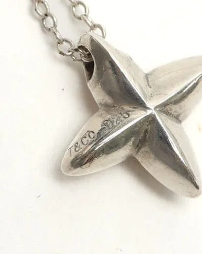 Tiffany & Co Silver Star Necklace In Metallic