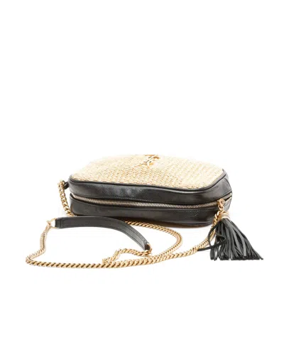 Saint Laurent Lou Raffia Camera Bag In Neutral