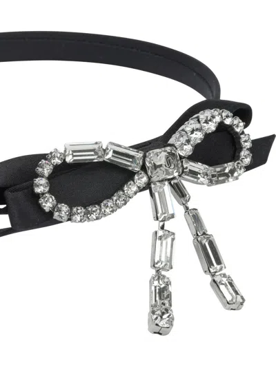 Jimmy Choo Embellished Headband In Black