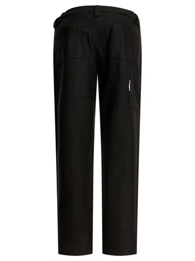 Gr10k Straight Leg Trousers With Front And Back Pockets In Black