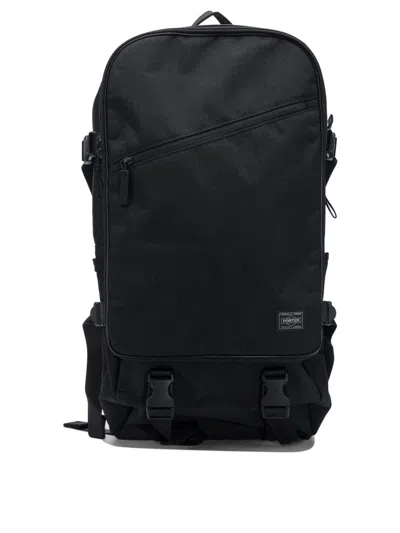Porter-yoshida & Co Zip Buckle Backpack In Black