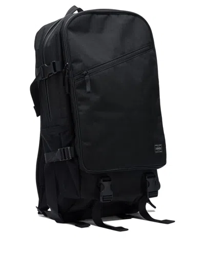 Porter-yoshida & Co Zip Buckle Backpack In Black