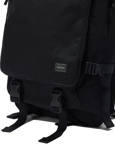 Porter-yoshida & Co Zip Buckle Backpack In Black