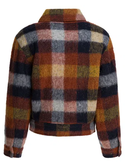 Filson Red Wool Polyester Jacket In Multi