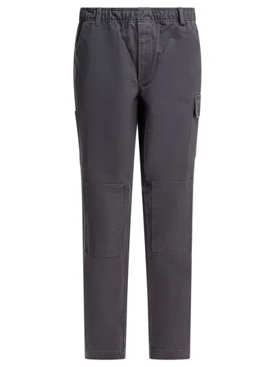Gr10k Trousers Grey In Blue