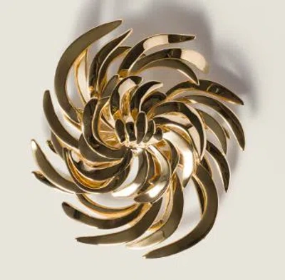 Miu Miu Spilla Miu Tourbillon In Gold