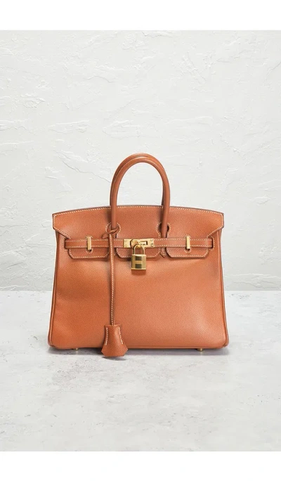 Fwrd Renew Hermes Vintage Epsom Birkin 25 Handbag In Brown