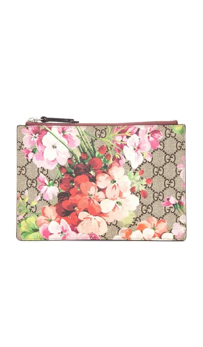 Fwrd Renew Gucci Gg Blooms Cosmetic Case In Sand