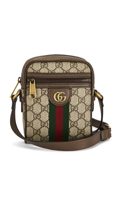 Fwrd Renew Gucci Ophidia Mini Messenger Bag In Sand