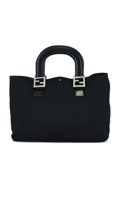 Fwrd Renew Fendi Neoprene Handbag In Black