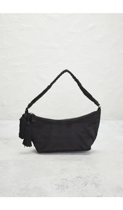 Fwrd Renew Prada Tassel Pochette Shoulder Bag In Black