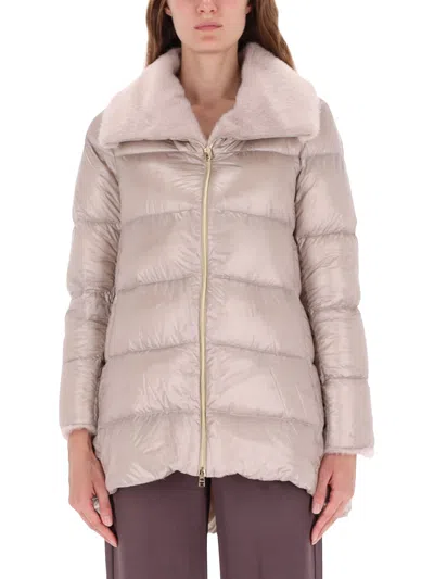 Herno Down Jacket A-shape In Brown