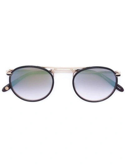 Shop Garrett Leight 'cordova' Sunglasses - Black