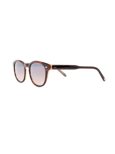 Shop Garrett Leight 'warren' Sunglasses - Brown
