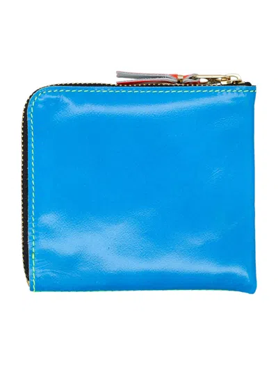 Comme Des Garçons Super Fluo Small Zip Coin Wallet In Green