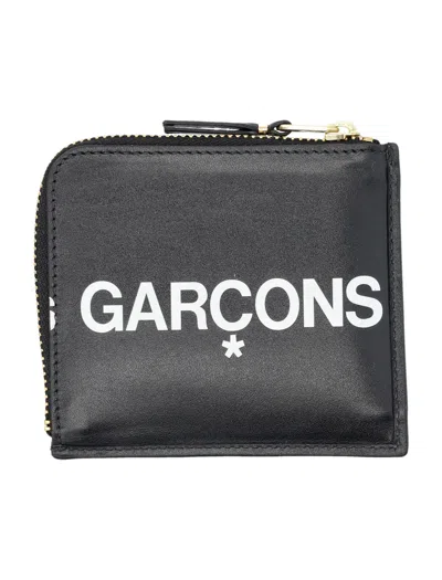 Comme Des Garçons Huge Logo Wallet In Black