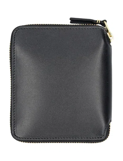 Comme Des Garçons Vertical Zip Around Wallet In Black