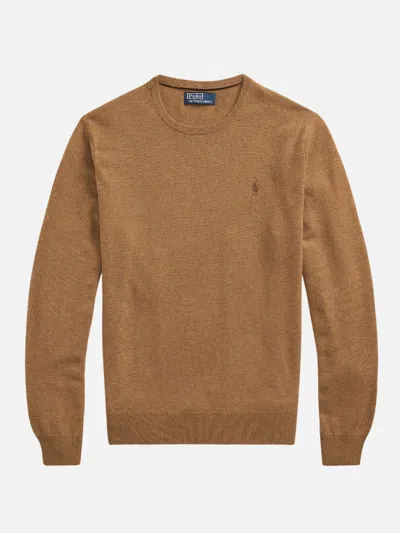Polo Ralph Lauren Long Sleeve Pullover In Brown