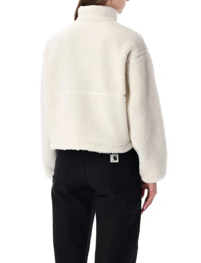 The North Face Extreme Pile Pullover Fleece With Zip In White