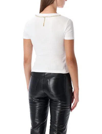 Marine Serre Trompe L Il Jewelry White Jersey Baby Fit T-shirt In White