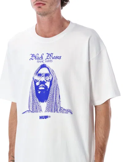 Huf X Isaac Hayes Black Moses Heavyweight T-shirt In White