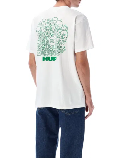 Huf What A Jungle Graphic T-shirt In White
