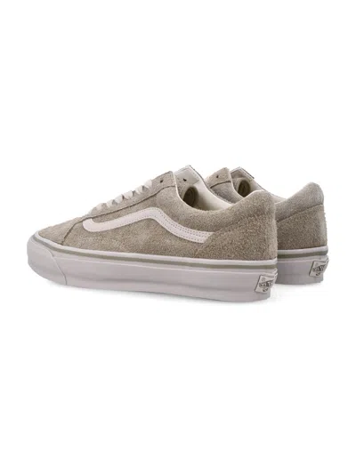 Vans Lx Old Skool Beige Suede Sneakers In Gray