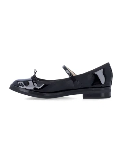 Repetto Black Patent Leather Cendrillon College Mary Janes In Black