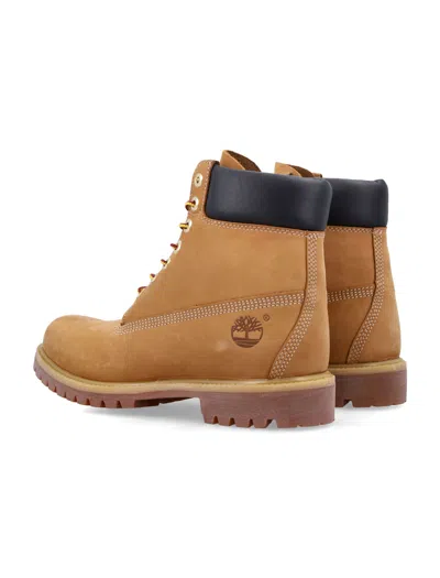 Timberland Premium 6-inch Waterproof Leather Boots Yellow In Brown