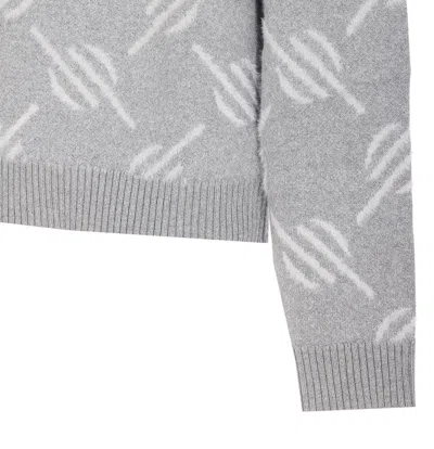 Daily Paper Tevin Monogram Grey Sweater In Gray