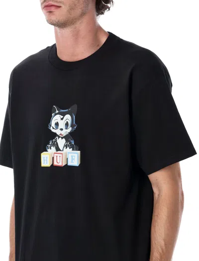 Huf Blocks Graphic T-shirt In Black
