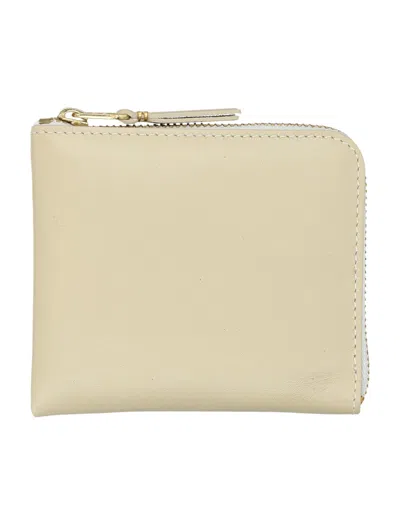 Comme Des Garçons Classic Zip Wallet In Sand
