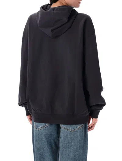 Ganni Hoodie With Print In Black