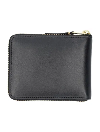 Comme Des Garçons Small Zip Around Wallet In Black