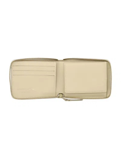 Comme Des Garçons Wallet Small Zip Around Wallet In Neutral