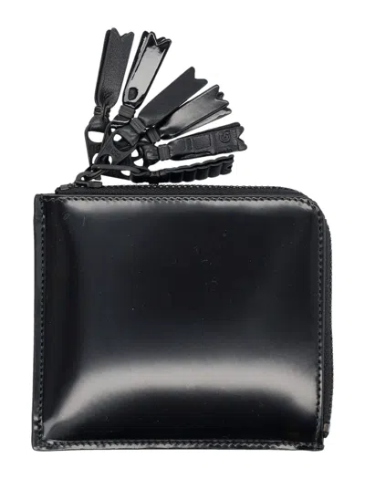 Comme Des Garçons Small Zip Wallet In Black