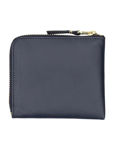 Comme Des Garçons Classic Zip Wallet In Blue