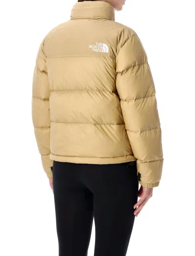 The North Face 1996 Retro Nuptse Khaki Stone Down Jacket In Brown