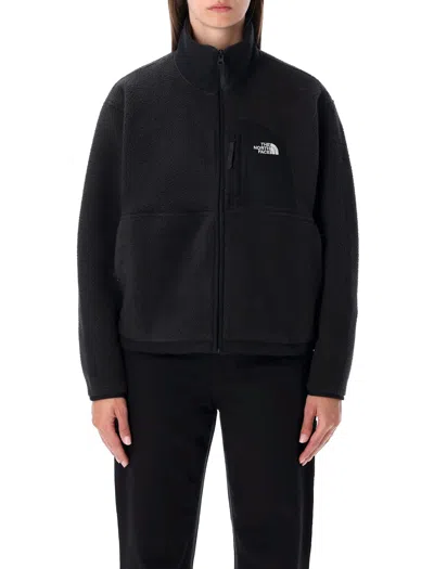The North Face Full Zip Jacket High Collar In Black