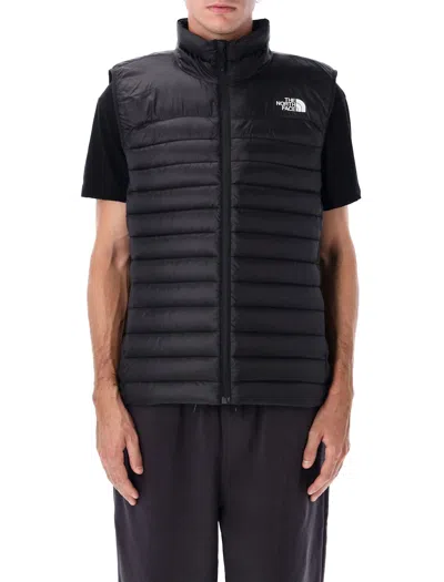 The North Face Men Black Logo Puffer Vest, Xl Luxury Jackets For Men Darveys In Black