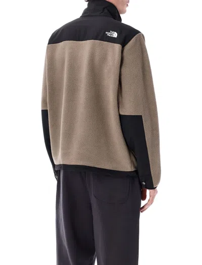 The North Face Mens Medium Beige Retro Denali High-neck Fleece Jacket In Brown