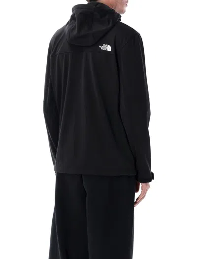 The North Face Soft Shell Jacket Adjustable Hood In Black