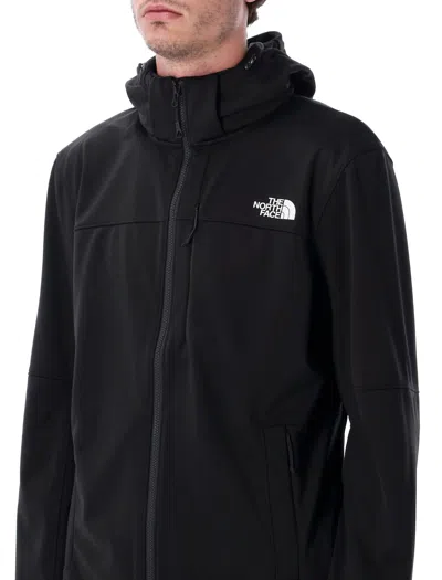 The North Face Soft Shell Jacket Adjustable Hood In Black