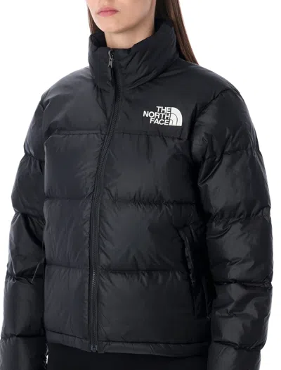 The North Face Nuptse Water Repellent 700 Fill Power Down Short Puffer Jacket In Black