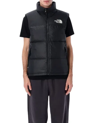 The North Face Retro Puffer Vest High Collar In Black