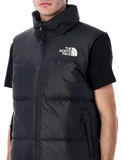 The North Face Retro Puffer Vest High Collar In Black