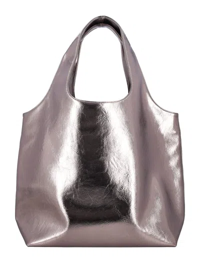 Apc A.p.c. Ninon Small Tote Bag In Silver