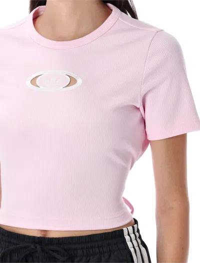 Adidas Originals 'campus 2000' Crop Top In Pink
